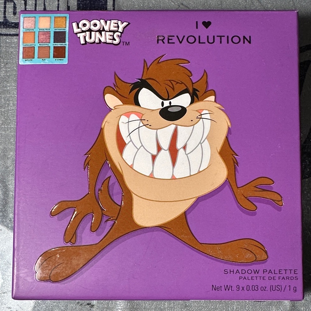⚡️Revolution Looney Tunes Taz Shadow Palette - Purple and Brown